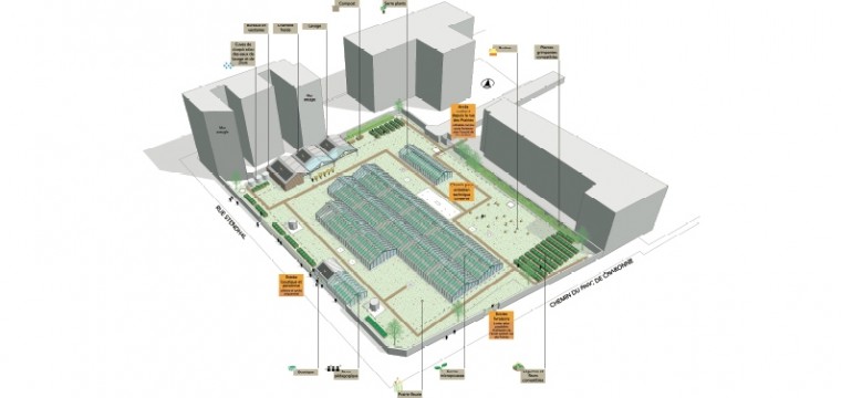 Projet de Paysan urbain sur le site du réservoir de Charonne d'Eaux de Paris.