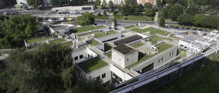 Les terrasses de l'Hôpital universitaire Robert Debré, site de l'APHP. © Ville de Paris-Jean-Pierre Viguié