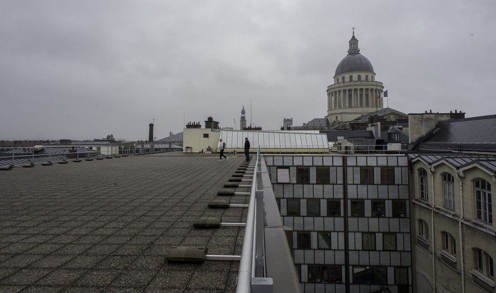 Le toit de l'Université Panthéon-Sorbonne, 5e. © Ville de Paris-Jean-Pierre Viguié