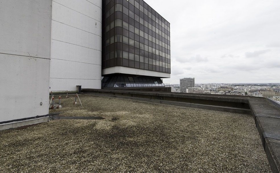 Le toit du Centre Pierre Mendès France (université Paris-Sorbonne) dans le 13e. © Mairie de Paris-Jean-Pierre Viguié