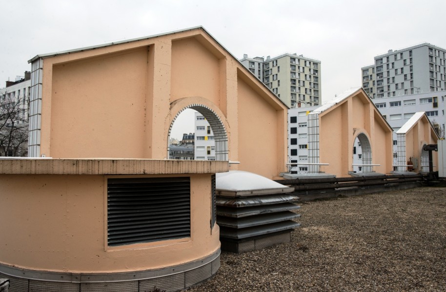 Conservatoire Georges Bizet. Détail terrasse B. Source : Mairie de Paris Christophe Noel ©