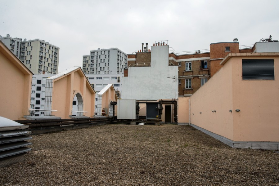 Conservatoire Georges Bizet. Détail terrasse B. Source : Mairie de Paris Christophe Noel ©