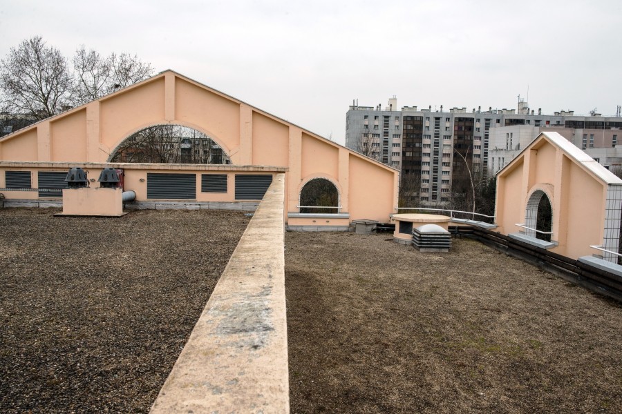 Conservatoire Georges Bizet. Détail terrasses B et C. Source : Mairie de Paris Christophe Noel ©