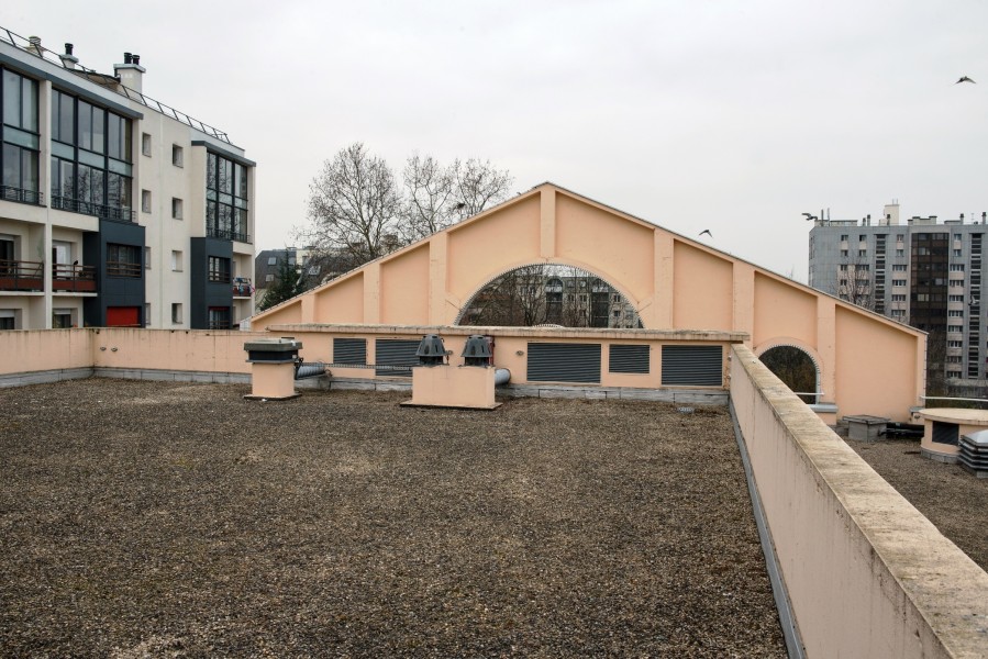 Conservatoire Georges Bizet. Détail terrasse C. Source : Mairie de Paris Christophe Noel ©