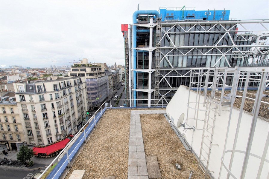 Terrasses du 4 rue Brantôme (3e). Source : Mairie de Paris Jean-Pierre Viguié®