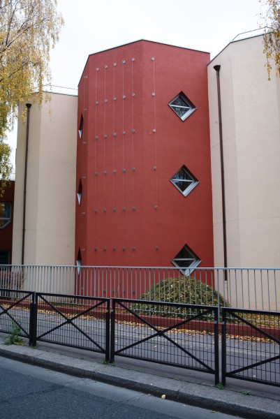 Site groupe scolaire Château des Rentiers, Mur 2. Source : Mairie de Paris Antoine Polez®