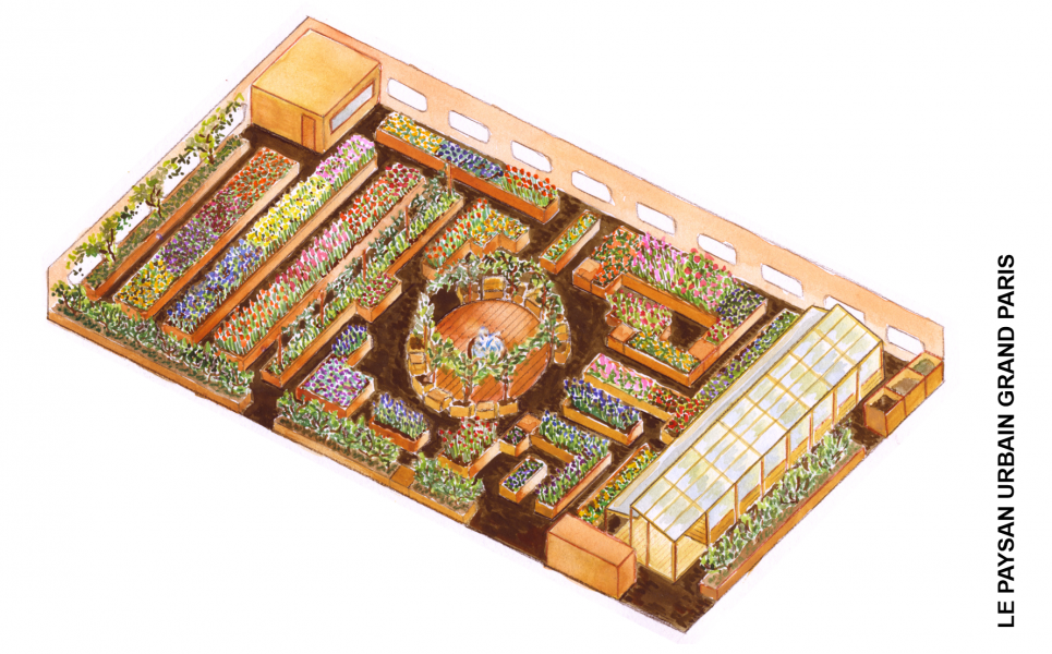 Ferme Urbaine Cour des Lions - Crédits: Le Paysan Urbain
